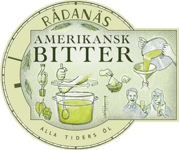 Etikett av Rådanäs Amerikansk Bitter
